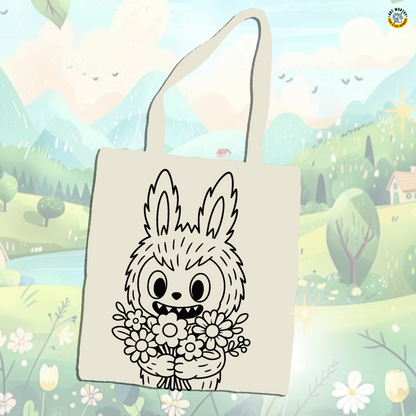 Little Monster Tote Bag Sip and Paint